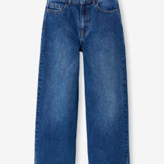 Girl's wide-leg denim trouser medium blue