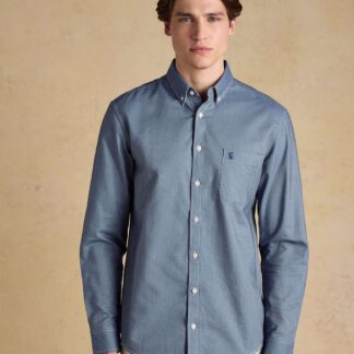 Joules Regular Fit Pure Cotton Oxford Shirt Blue Denim