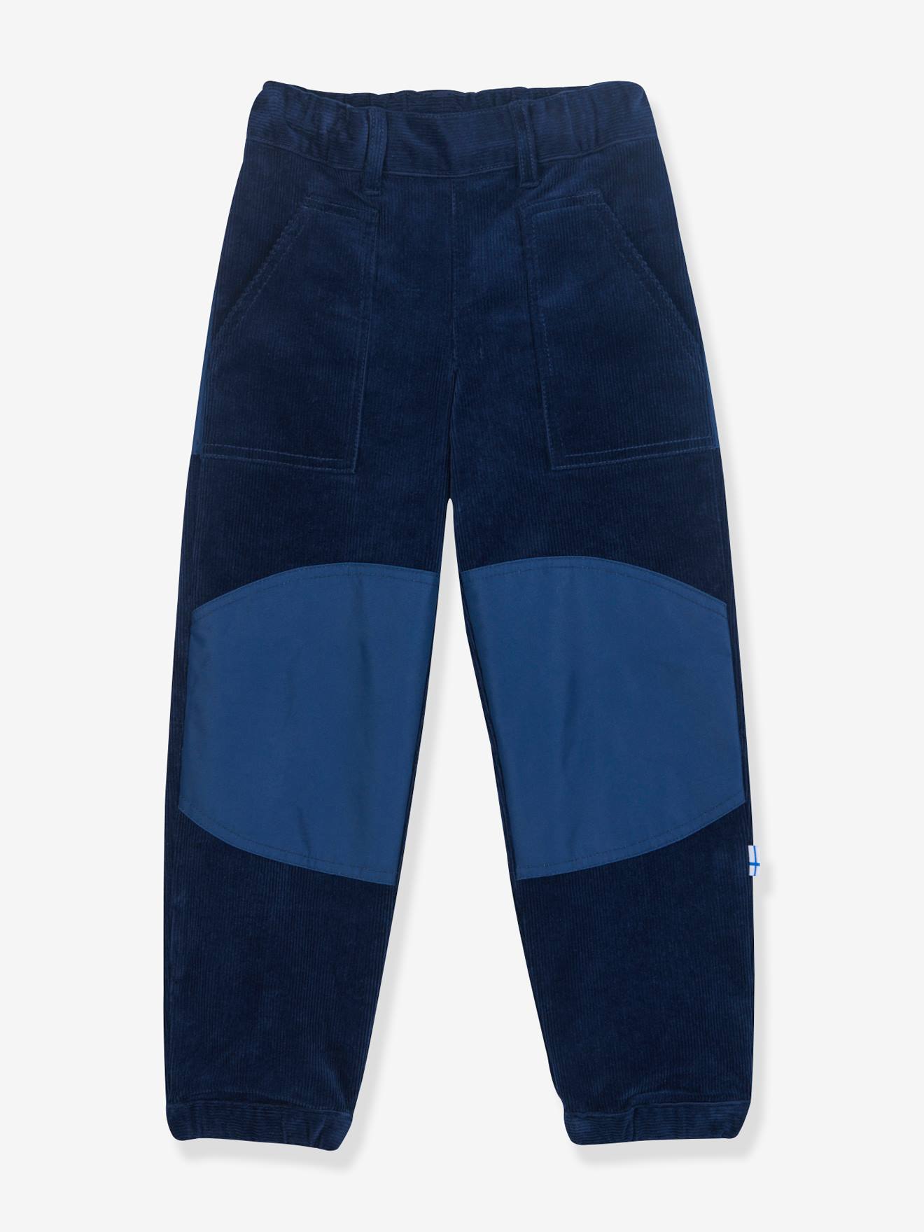 KELMI FINKID corduroy trousers for children with reinforcements denim blue
