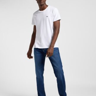 Lee Denim Straight Fit 5 Pocket Jeans Blue Denim