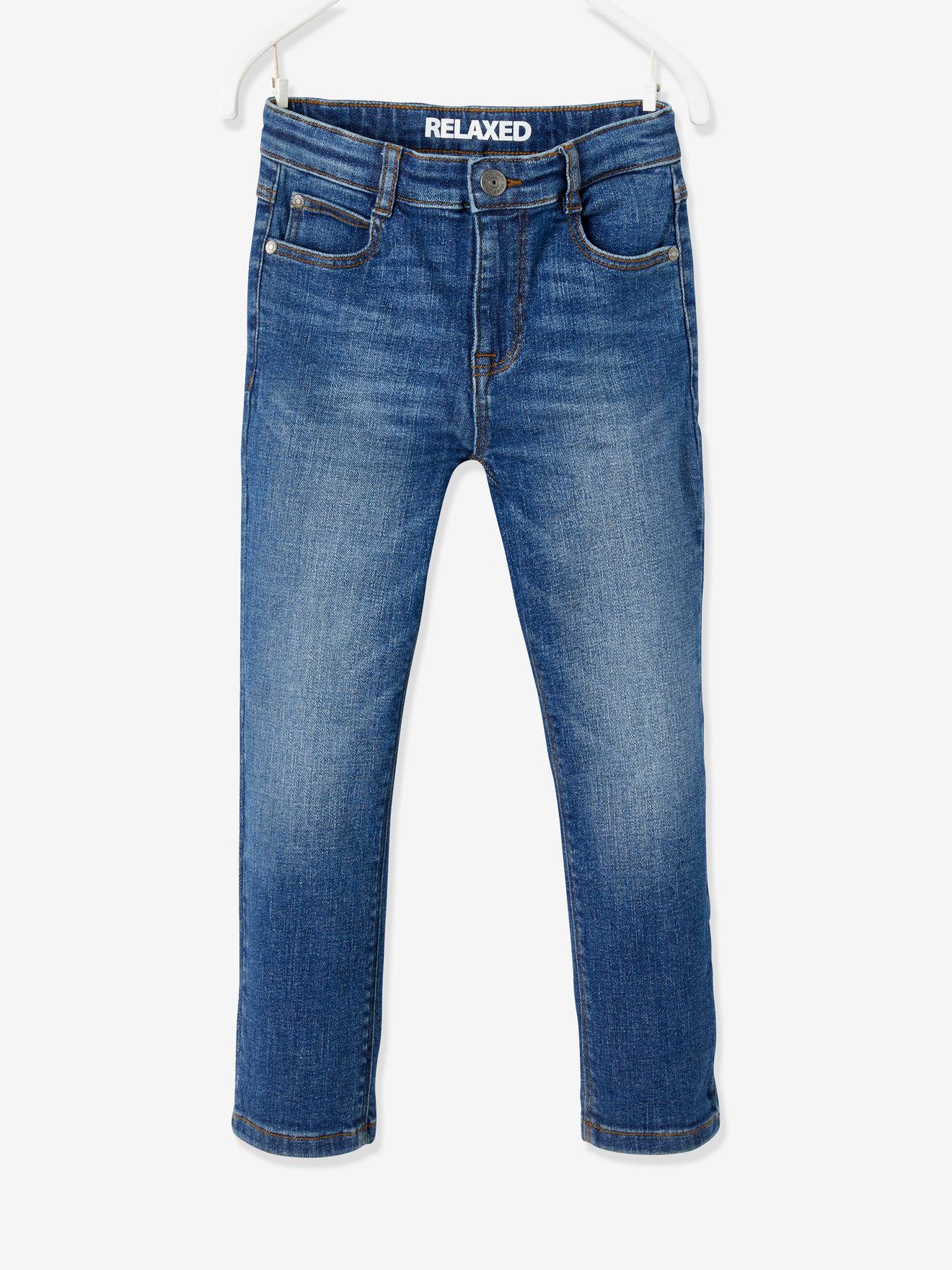 Loose-Fit Baggy Jeans, for Boys denim blue