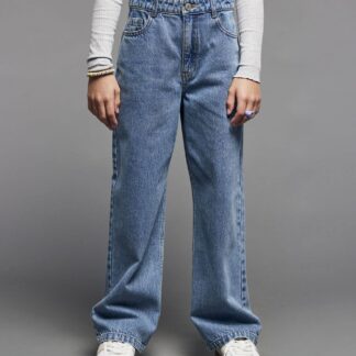 Loose-Fit Jeans for Girls, JONEN medium blue