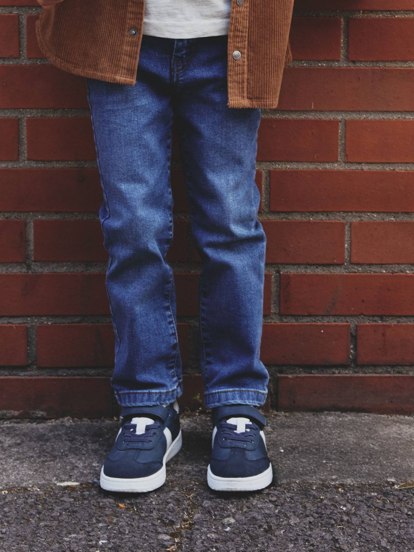 MEDIUM Hip, MorphologiK Straight Leg Waterless Jeans, for Boys denim blue