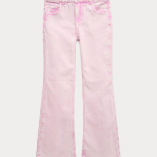 M&S Denim Kickflare Jeans (6-16 Yrs) Pink