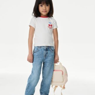 M&S Denim Mom Jeans (2-8 Yrs) Dark Denim