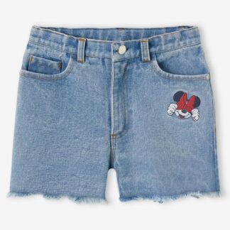 Minnie Mouse Shorts in Embroidered Denim for Girls, by Disney® brut denim