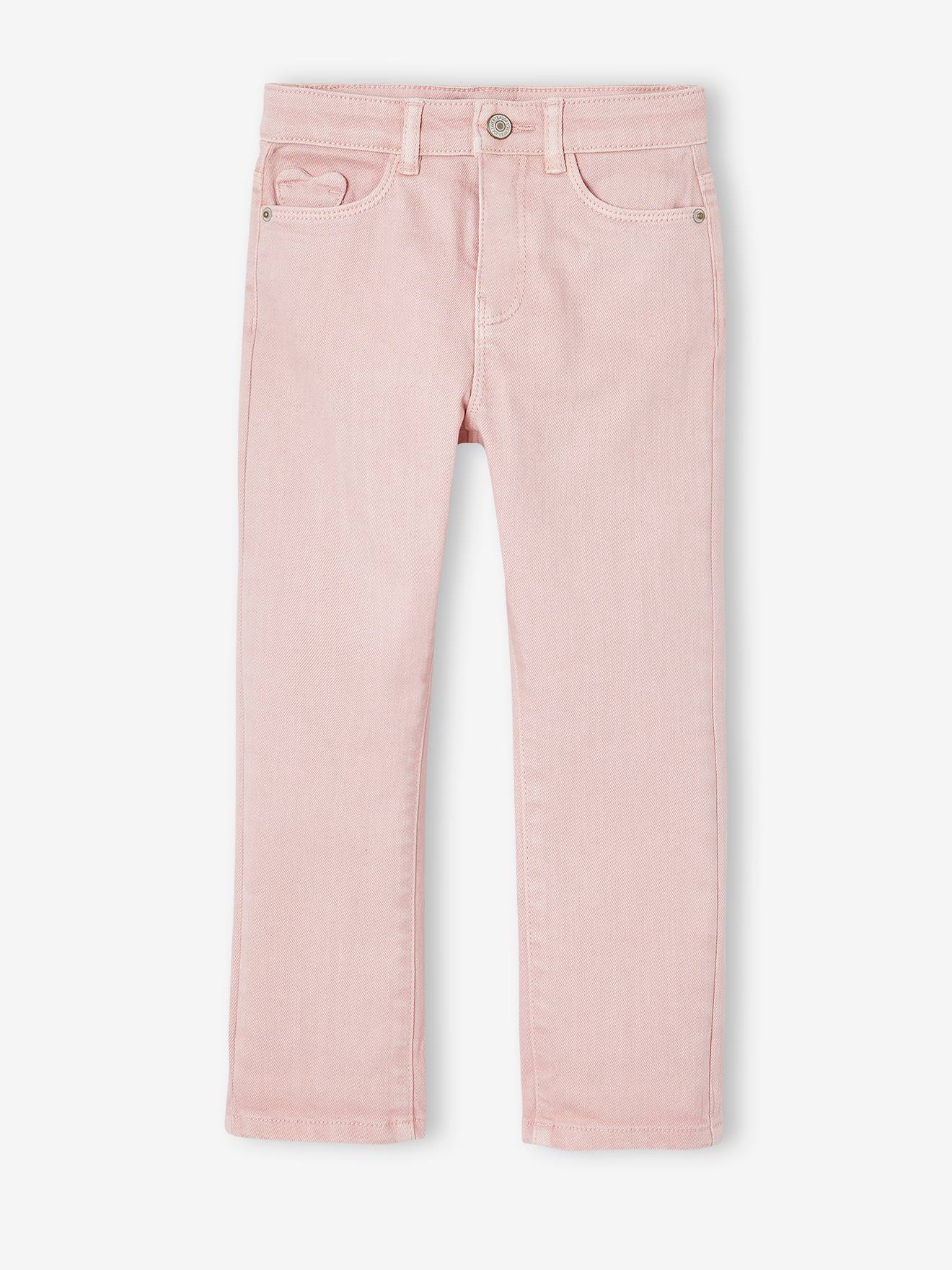 MorphologiK slim trousers for girls, medium rosy