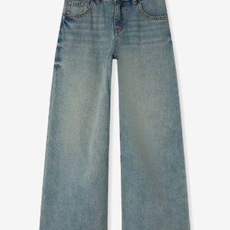NAME IT girls' wide skater jeans in recycled cotton denim blue