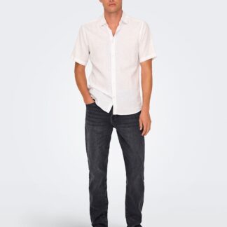 ONLY & SONS Tapered Fit 5 Pocket Jeans Black