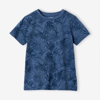 Printed boy's t-shirt denim blue