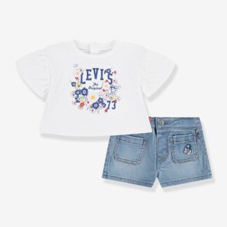 Set of LEVI'S® top and short for babies white