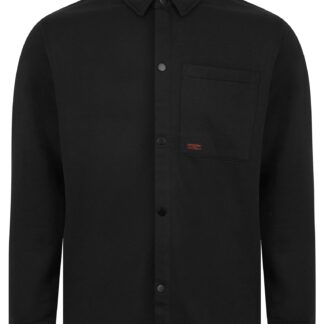 Shirts Commander Brushback Fleece Overshirt Jacket in Jet Black / S - Tokyo Laundry