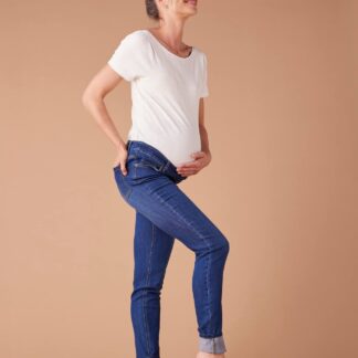 Skinny Leg Jeans for Maternity, ENVIE DE FRAISE deep blue
