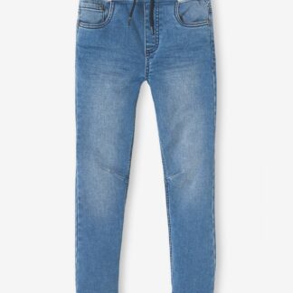 Straight Cut Denim-Effect Fleece Trousers, for Boys double stone