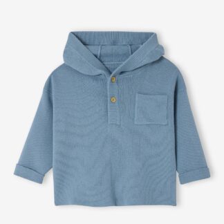 Striped Jumper with Hood, for Babies denim blue