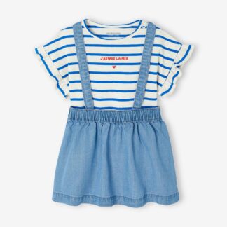 T-Shirt & Dungaree-Skirt Set for Babies double stone