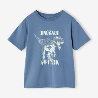 T-shirt with dinosaur motif for boys denim blue