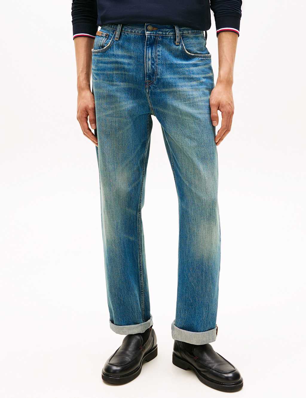 Tommy Hilfiger Relaxed Fit Pure Cotton Jeans Denim