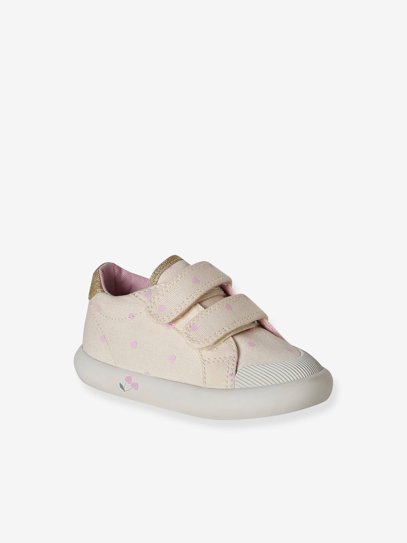 Touch-Fastening Trainers in Canvas for Baby Girls set pink