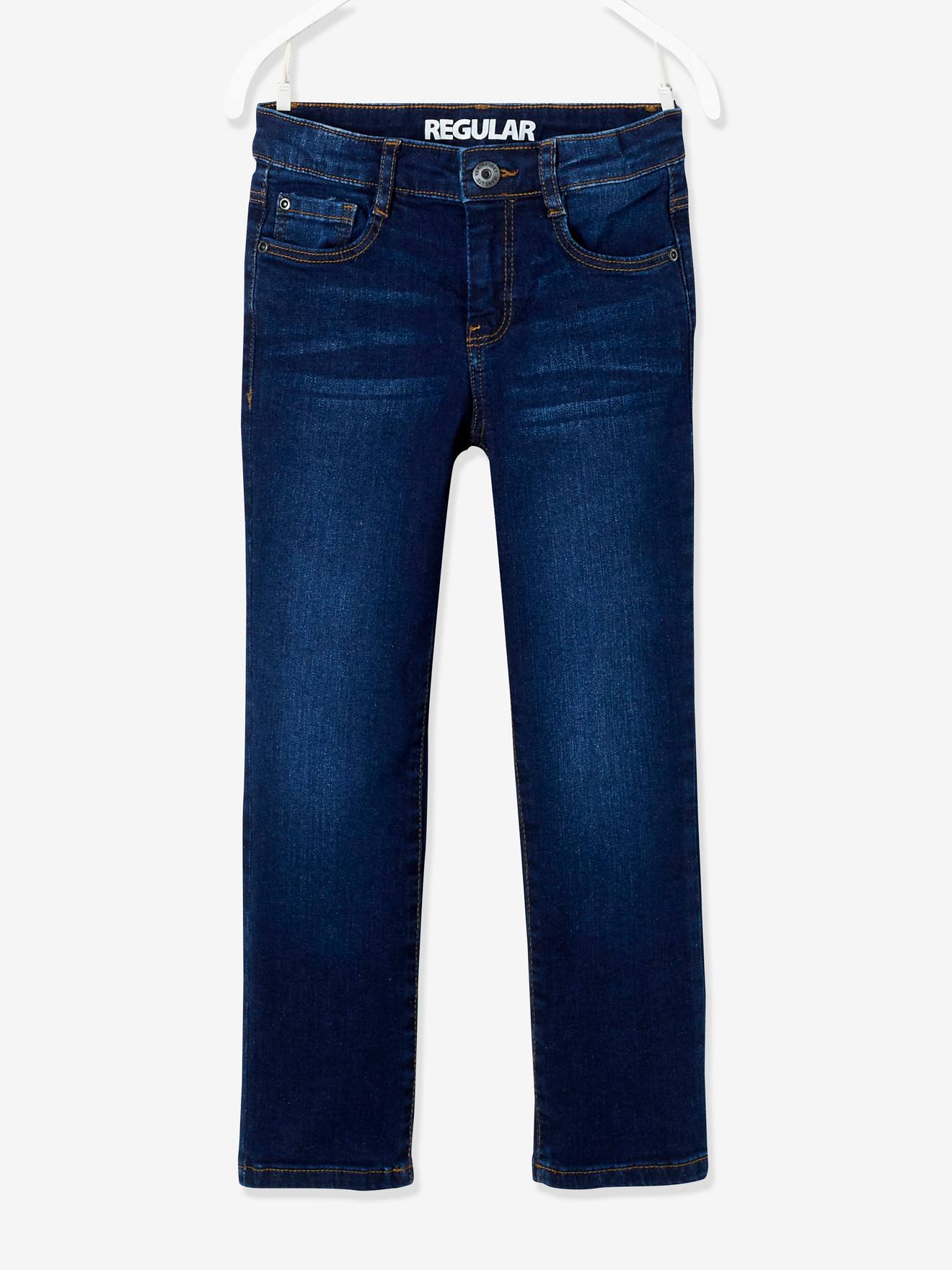 WIDE Hip, MorphologiK Straight Leg Jeans for Boys dark blue