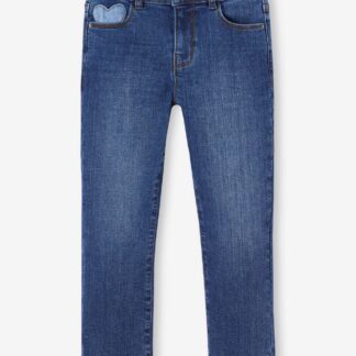 WIDE Hip, Slim Leg MorphologiK Jeans, for Girls deep blue