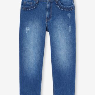 WIDE Hip, Straight Leg MorphologiK Jeans for Girls deep blue