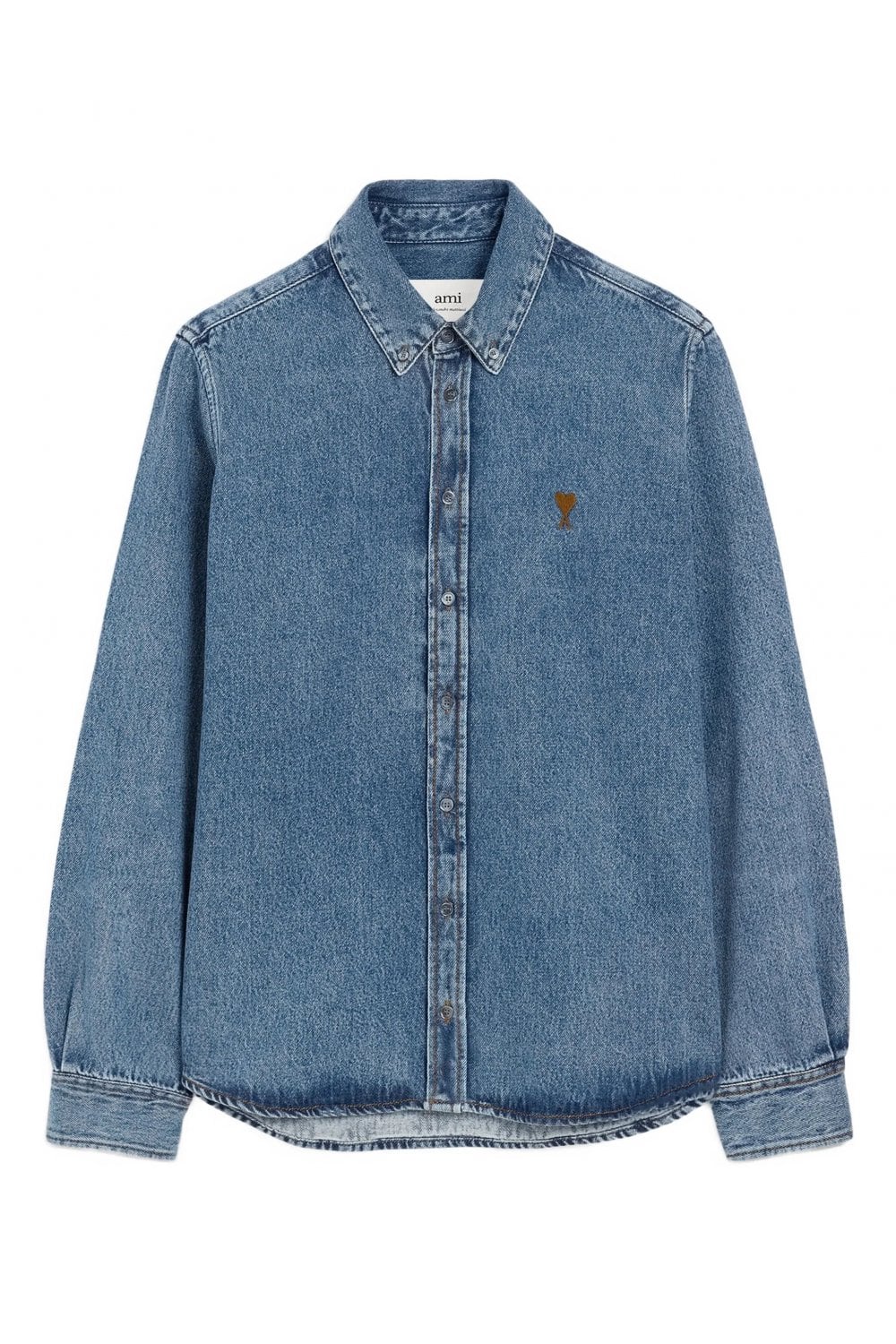 AMI PARIS ADC DENIM SHIRT Size: L, colour: BLUE