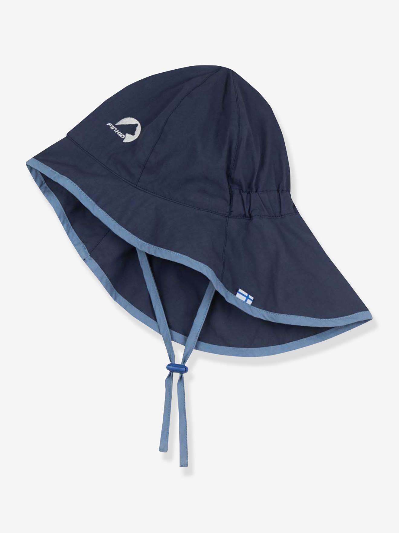 AURINKO Lightweight UV Summer Hat for Children, FINKID denim blue