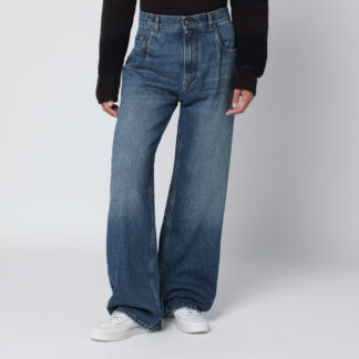 Blue washed over jeans