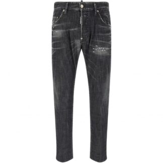 DSQUARED2 DISTRESSED 5 POCKET JEANS Size: 54, colour: BLACK