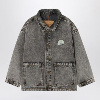 Faded gray denim jacket