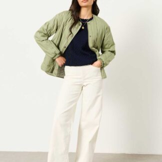 FatFace Mid Rise Wide Leg Jeans Ecru
