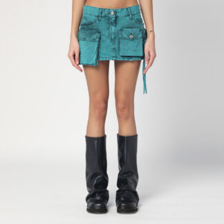Fay green cargo miniskirt