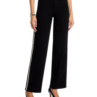 Generation Love Erika Crystal Embellished High Rise Jeans in Black