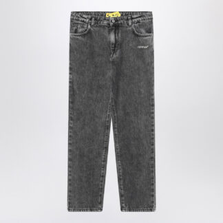 Grey denim Diagonal jeans