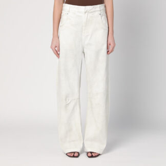 Ivory denim trousers