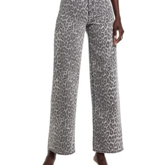 Kobi Halperin Joan Leopard Print Jeans in Natural Multi