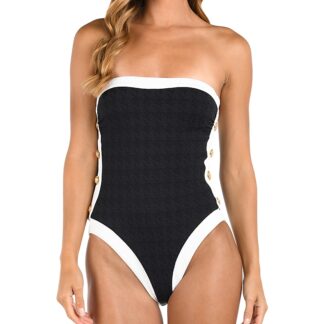 L'Agence Tory Bandeau One Piece Swimsuit