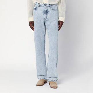 Light blue distressed jeans