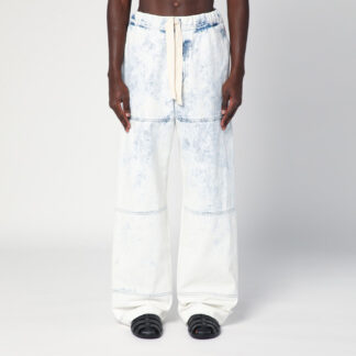 Light blue jeans with drawstring