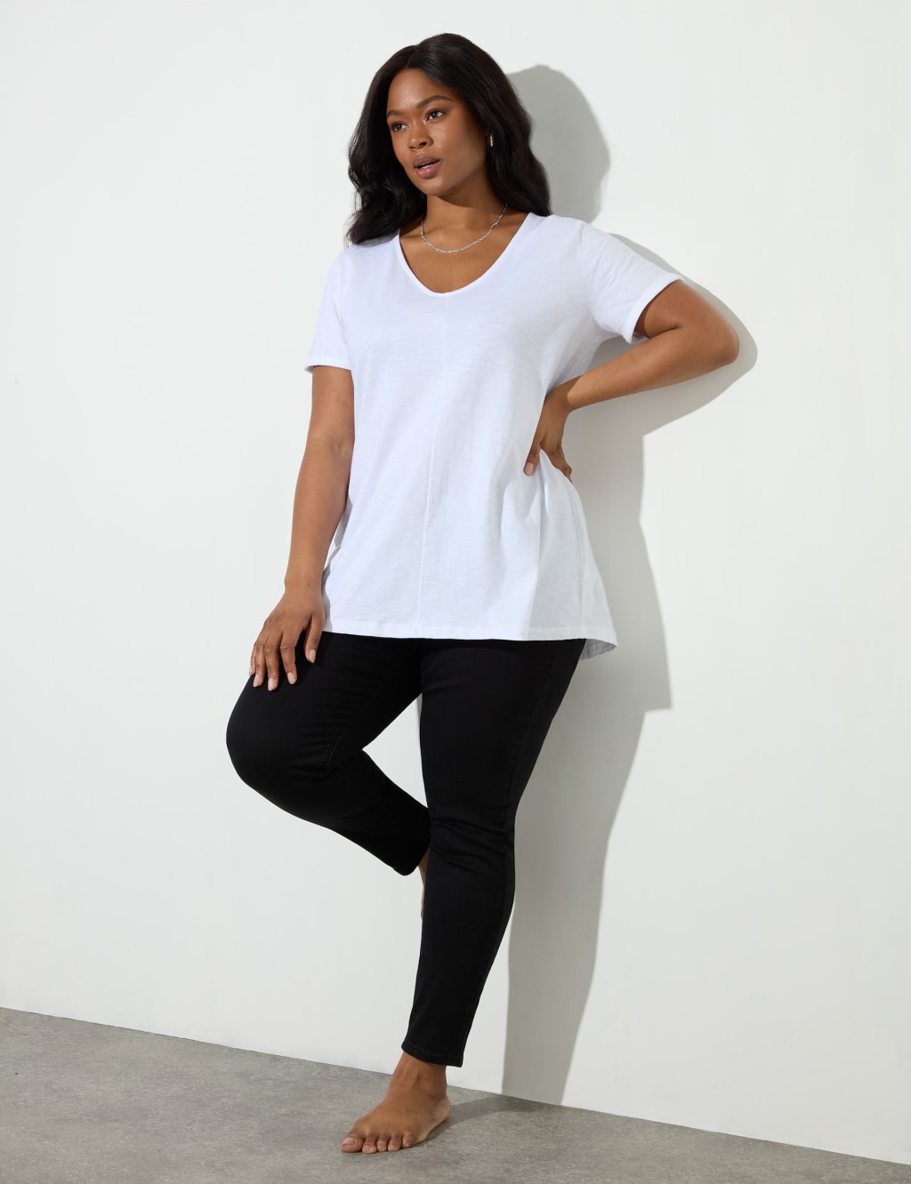 Live Unlimited London Denim Jeggings Black