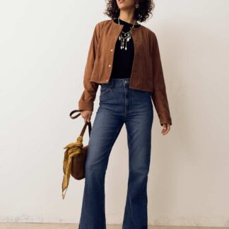 Per Una Denim Flared Jeans Dark Indigo