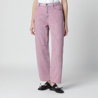 Starry washed pink jeans