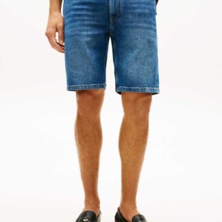 Tommy Hilfiger Regular Fit Cotton Rich Denim Shorts Blue