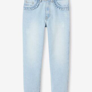 WIDE Hip, Straight Leg MorphologiK Jeans for Girls bleached denim