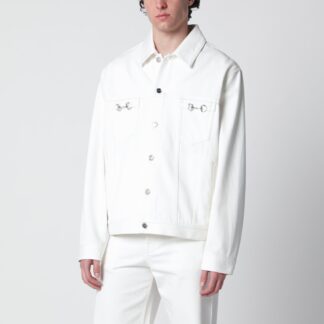 White jacket with Horsebit detail