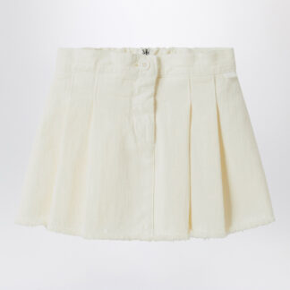 White milk skirt in denim