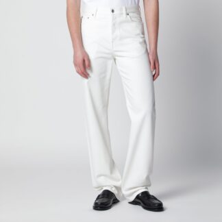 White trousers with Horsebit detail