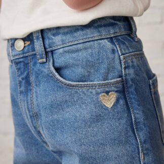 Wide-Leg Jeans, Frayed Hems, for Girls stone