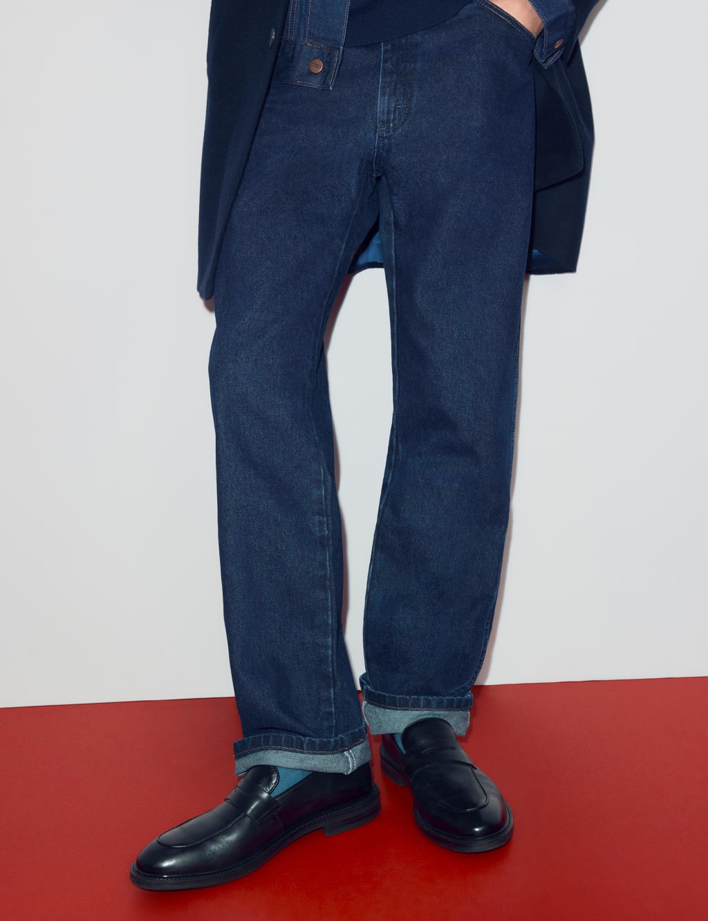 Wrangler Regular Fit Pure Cotton Cowboy Jeans Navy